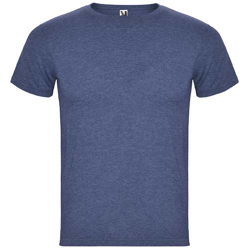 T-shirt personnalisable coton/polyester homme - Fox Heather Denim Blue